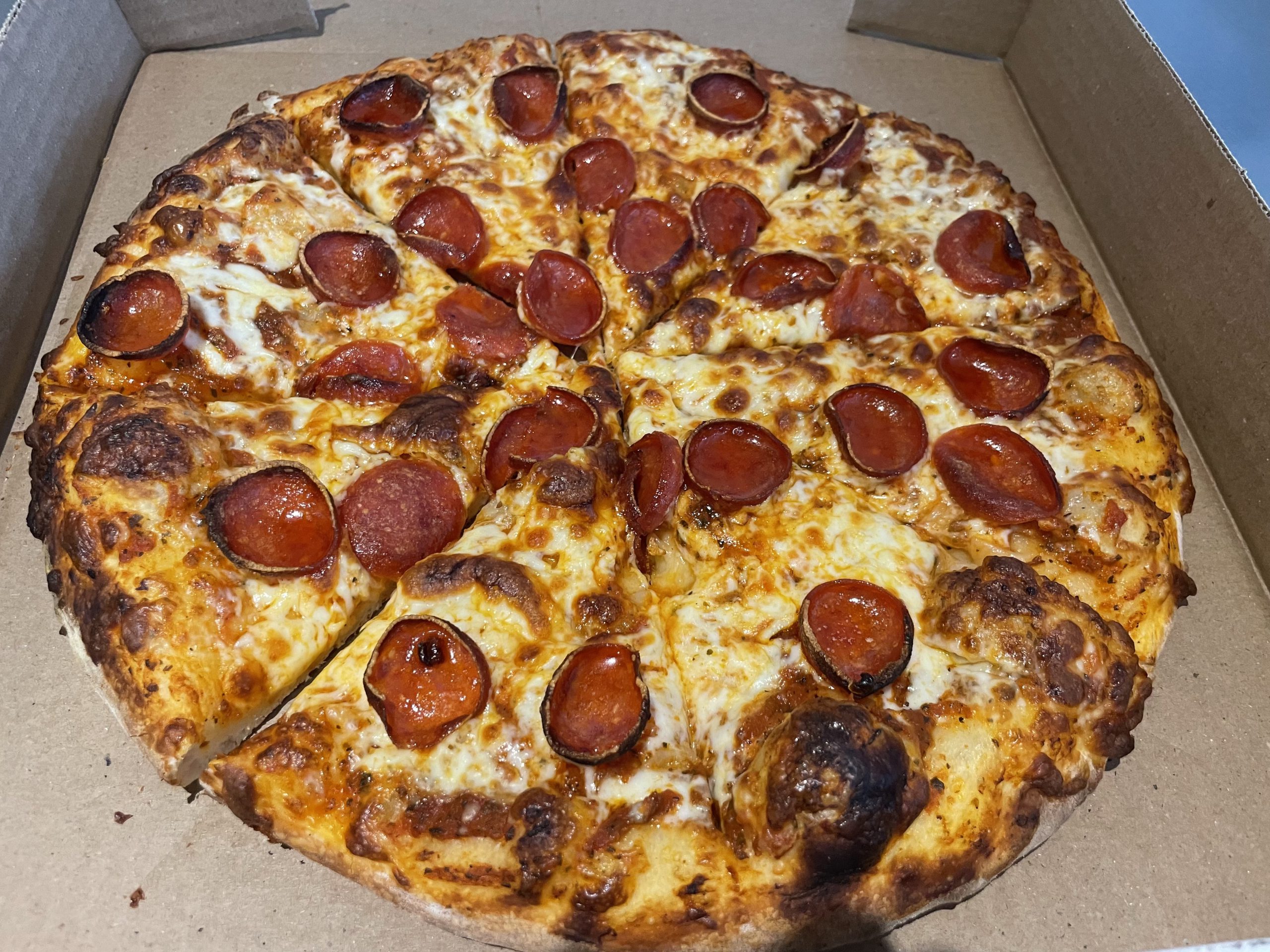 Cup & Char Pepperoni Pizza