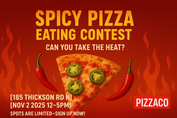 6th Annual Spicy Pizza Eating Contest: November 2 2025